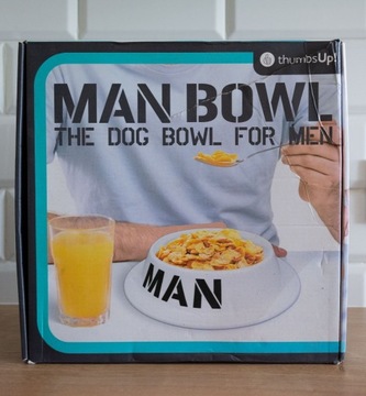 Man bowl śmieszny prezent miska dla faceta 