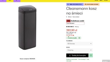 Klarstein - kosz na śmieci automatyczny 50L.