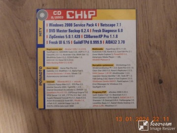 CHIP numer 8/2003  - CD