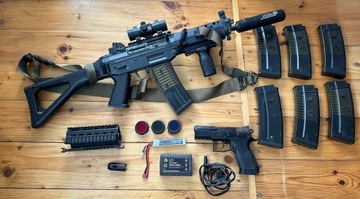 Replika airsoft ICS Sig Sauer 553 Commando asg aeg