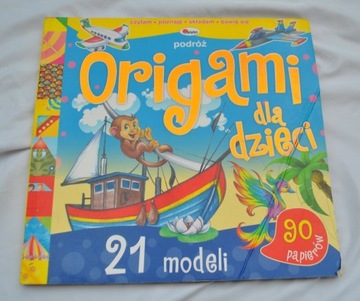 Origami dla dzieci podróż 21 modeli 90 papierów