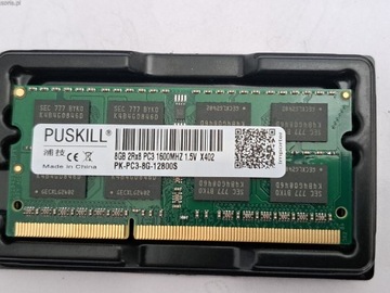 Pamięć do laptopa DDR 3   - 8 GB 2 GB  1 GB