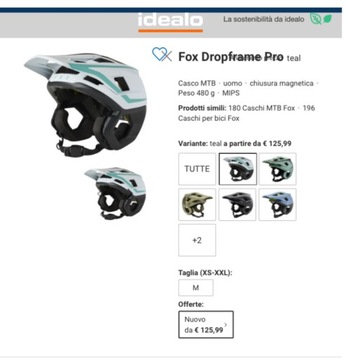 Kask FOX Dropframe Pro roz. M