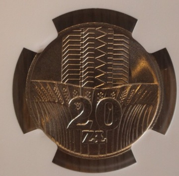 20 zł 1973 WIEŻOWIEC i KŁOSY NGC MS 65 