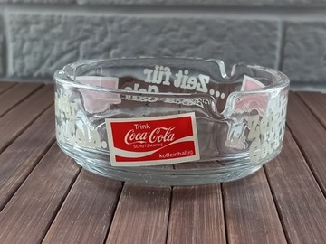 Szklana popielniczka Coca Cola  ,vintage