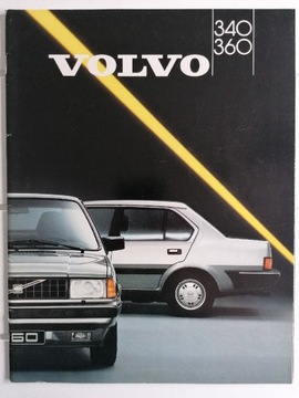 Prospekt  Volvo 340/360 Saloons 1987 . UNIKAT