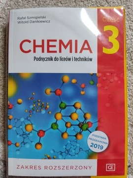 Podręczniki chemia część 1, 2 i 3 zakres rozszerzony