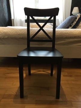 Krzesło czarne IKEA