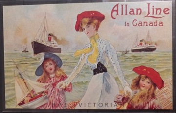 Pocztówka 1970 Allan Line RMS Victoria 