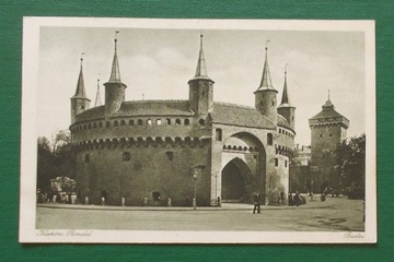 Pocztówka KRAKÓW Barbakan Rondel 1930 bez obiegu