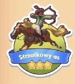 Coin master Naklejka Strzałkowy as