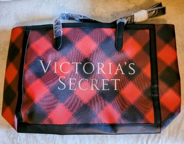 Victoria's Secret torebka tote - RED BUFFALO CHECK