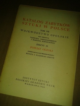 Katalog Zabytków Opolskie Powiat Oleski