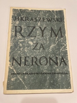 J. Kraszewski Rzym za Nerona stan bdb