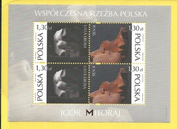 4084-4085 bl.200 Współ. rzeźba polska-Igor Mitoraj