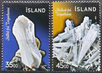 Islandia 1998 Mi 893-894 ** Minerały 