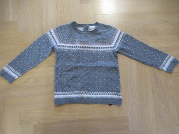 H&M sweter skandynawski 92 98 wzory