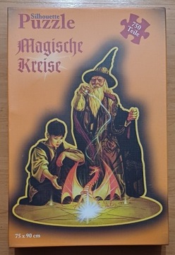 puzzle konturowe 750 Magiczne kręgi Halloween HOP