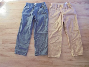 spodnie jeans 2 pary 128 chłopiec John Baner