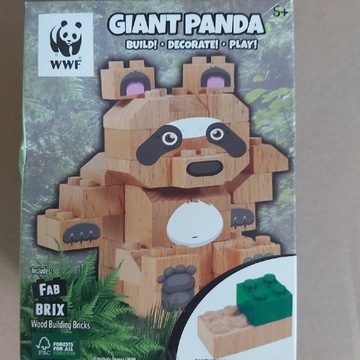 WWF Klocki drewniane Panda Puzzle 3D FabBrix