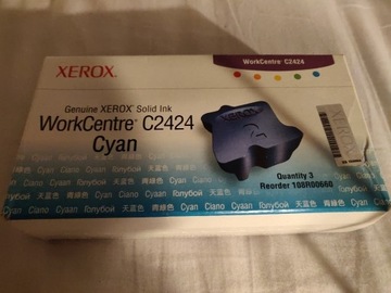 Xerox c2424 cyan 108r00660 3 kostki 