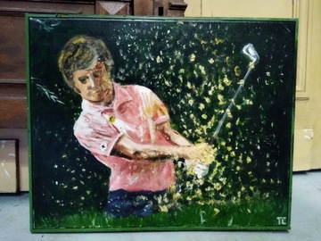 Obraz na płótnie golfista 52x42cm