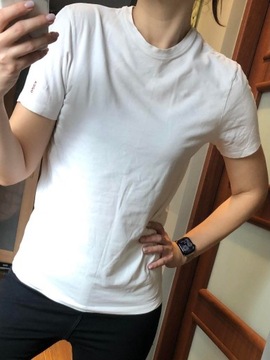Hugo Boss biały t-shirt oryginał elastyczny M