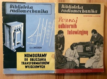 Biblioteka Radiomechanika 1. Poznaj odb. telewizyjny, 2. Nomogramy do (...)
