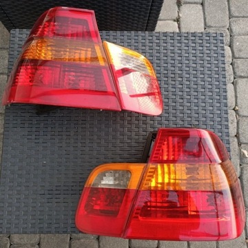 Lampy tył komplet lewa prawa BMW E46 sedan polift