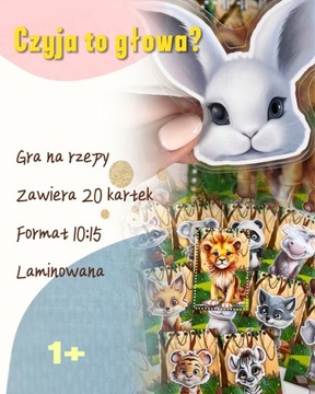 Edukacyjne gra dla dzieci na rzepy Czyja to głowa?