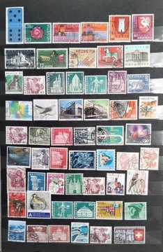 Szwajcaria znaczki kasowane z7