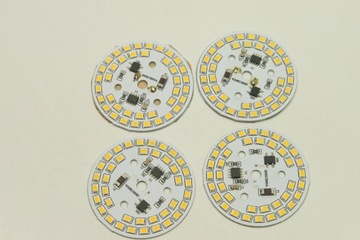 PCB LED 2835 9Wat biały ciepły 50mm 230V AC