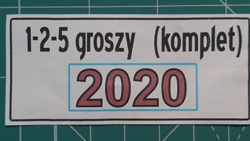 #.1, 2, 5, groszy 2020- trzy woreczki*