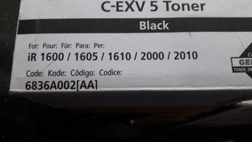 Toner Canon C-EXV 5 6836A002  do IR1600 i inne