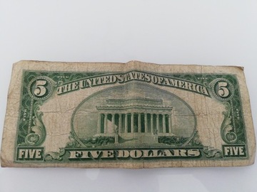 Banknot 5 $ USA 1953 Legal Tender Note