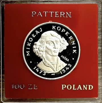 #15 PRÓBA Ag 100 zl 1973 Mikołaj Kopernik