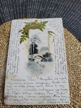 Karta pocztowa 1901r z obiegu 4