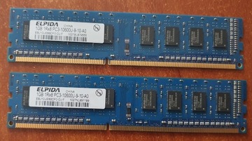 ELPIDA 1GB 1Rx8 PC-3-10600U-9-10-A0