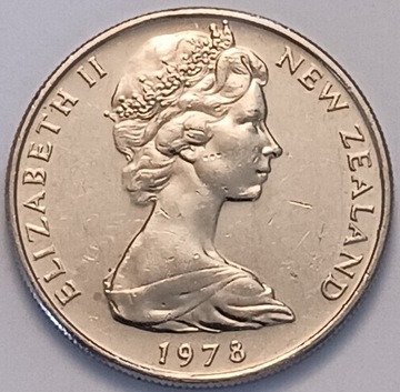 10 centów 1978r. Nowa Zelandia ładna