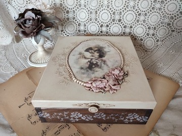 Szkatułka pudełko drewniane Dzień Matki 