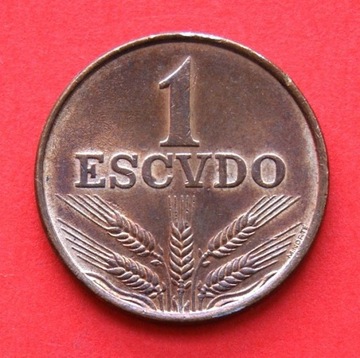 1  Escudo  1974 r -   Portugalia    stan !