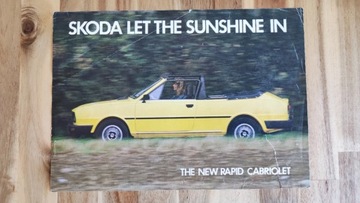 Prospekt, broszura Skoda Garde/Rapid Cabriolet