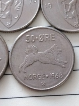 Lot monet 50 ore Norwegia