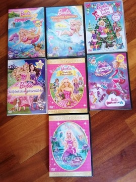 Barbie pakiet 7 filmów DVD, polska wersja językowa