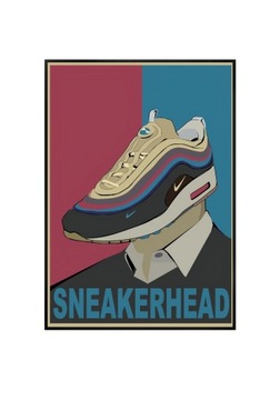 Plakat A3 42x30 SneakerHead Y2K do pokoju