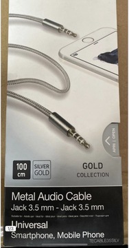 Kabel audio jack 3.5mm do 3.5mm 1 metr