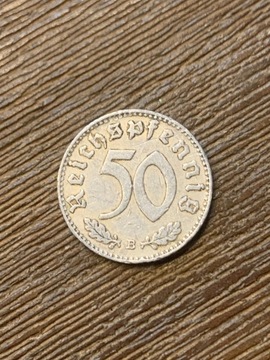 Moneta 50 Reichspfennig 1943 Niemcy