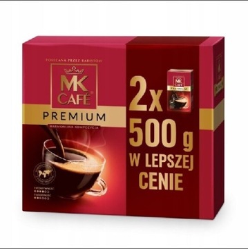 Kawa mielona MK Cafe Premium 2×500 g