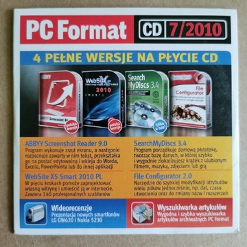 PC Format nr 7 2010 plyta CD