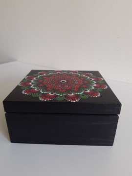 Skrzynka szkatułka pudełko ręcznie malowana